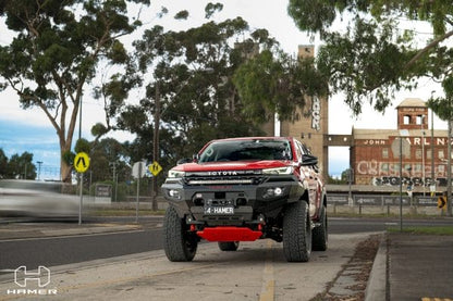 Hamer King Series bull bar Toyota Hilux N90 light and aerial mounts