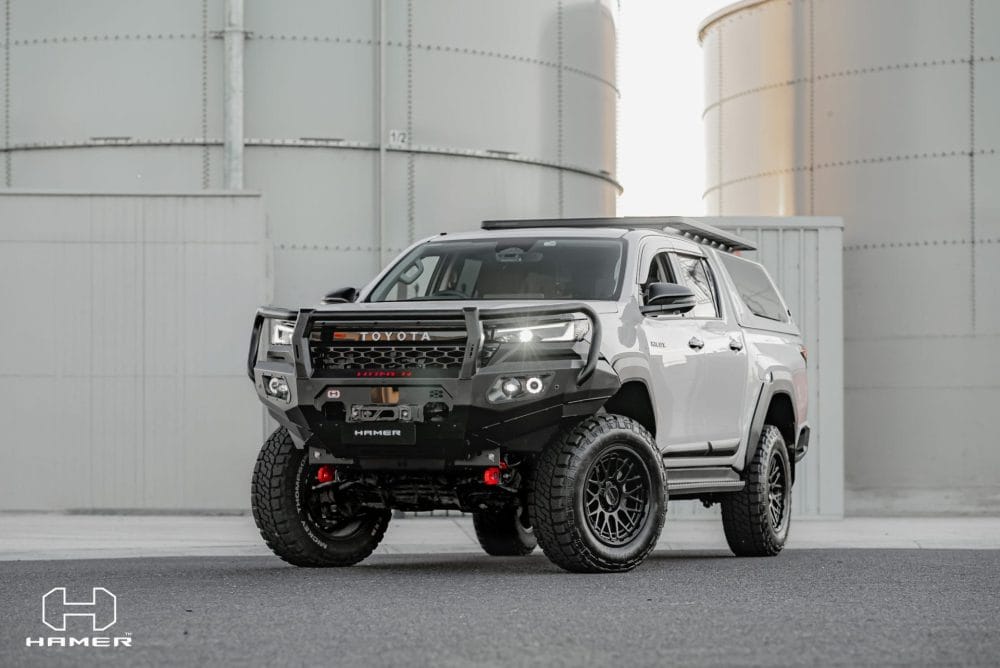 Hamer King Series Plus bull bar fitted on Toyota Hilux N90 2026