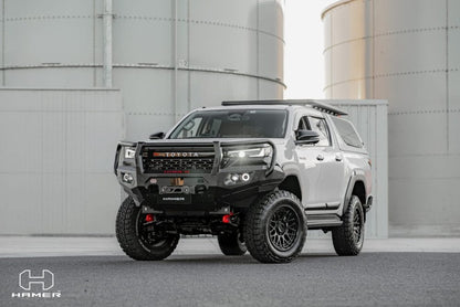 Hamer King Series Plus bull bar fitted on Toyota Hilux N90 2026