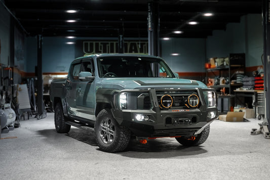Hamer King Series Plus bull bar on Kia Tasman