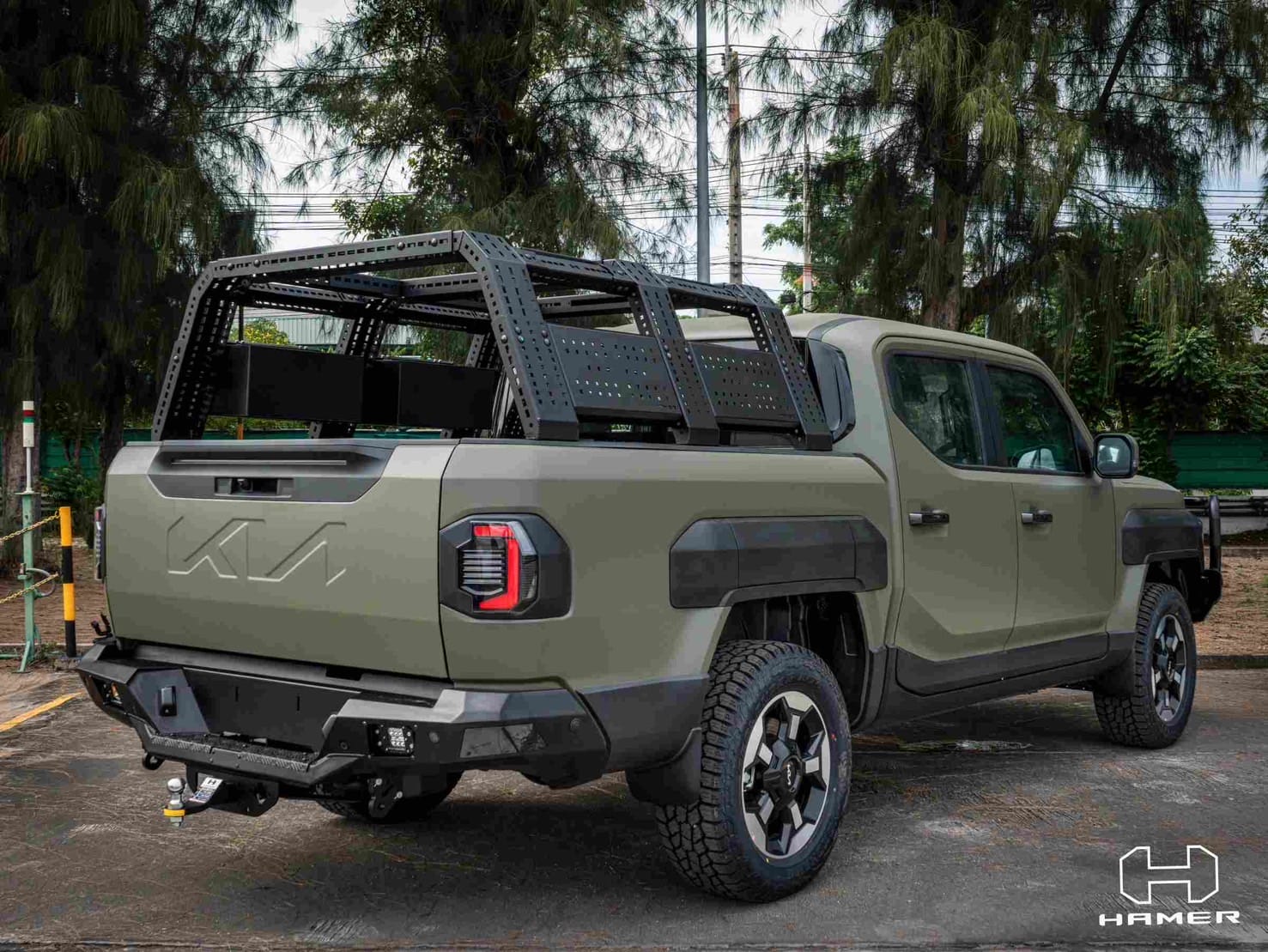 Hamer Nova rear bar on Kia Tasman