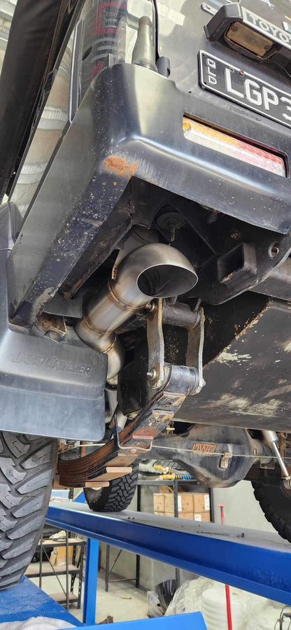 Landcruiser VDJ76 Series Wagon DPF MODEL 4″ Full Length Exhaust