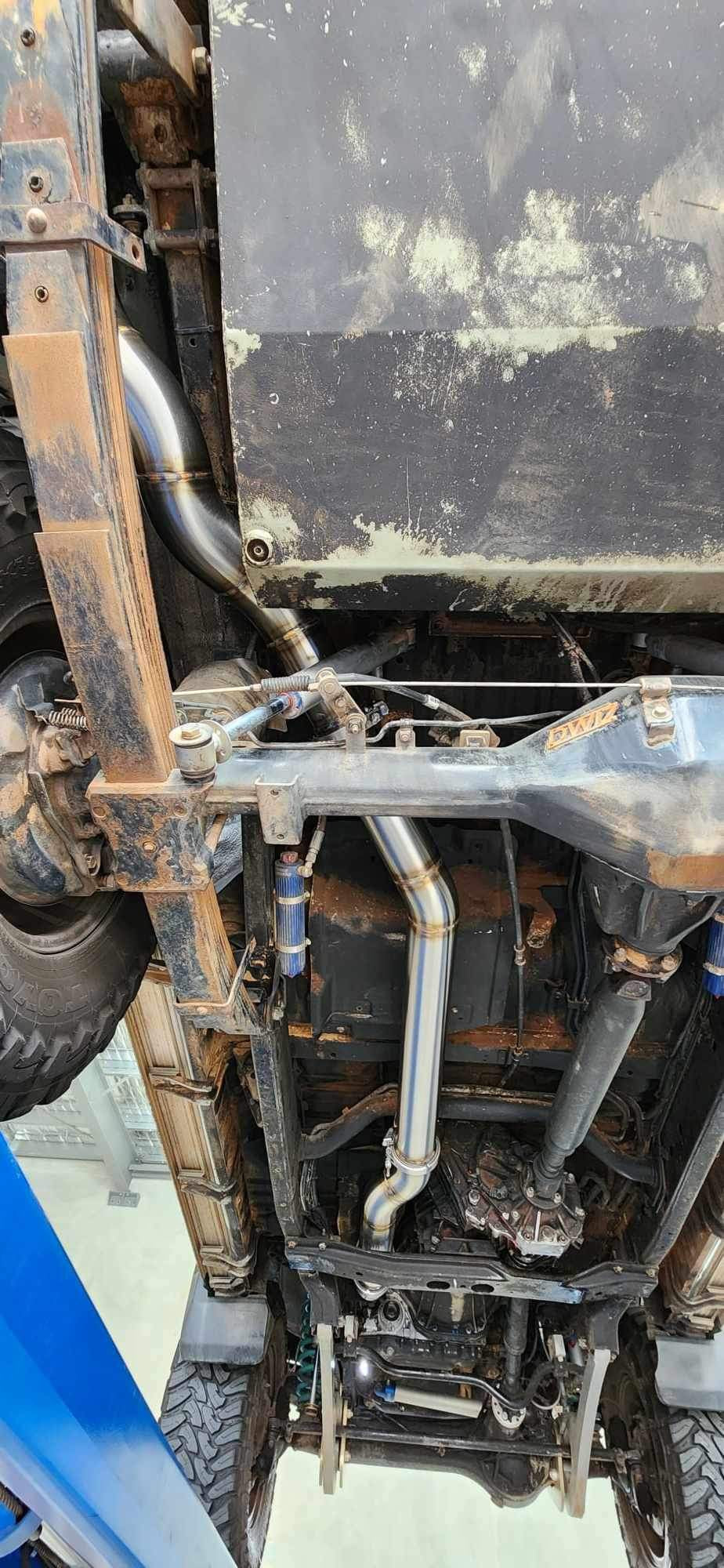 Landcruiser VDJ76 Series Wagon DPF MODEL 4″ Full Length Exhaust