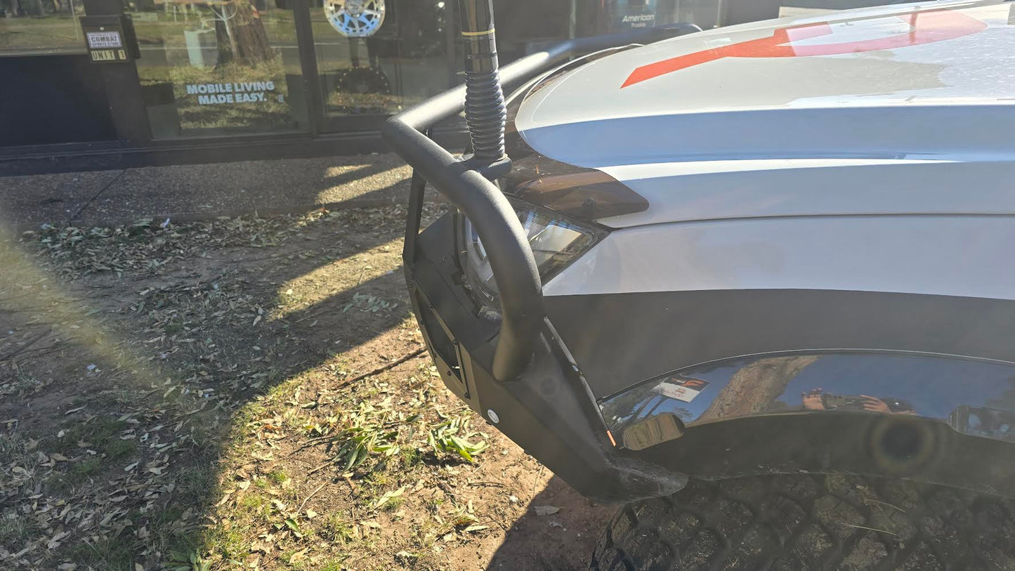 Isuzu D-MAX 2020-2023 Ramped Up 4x4 hooped bull bar side view