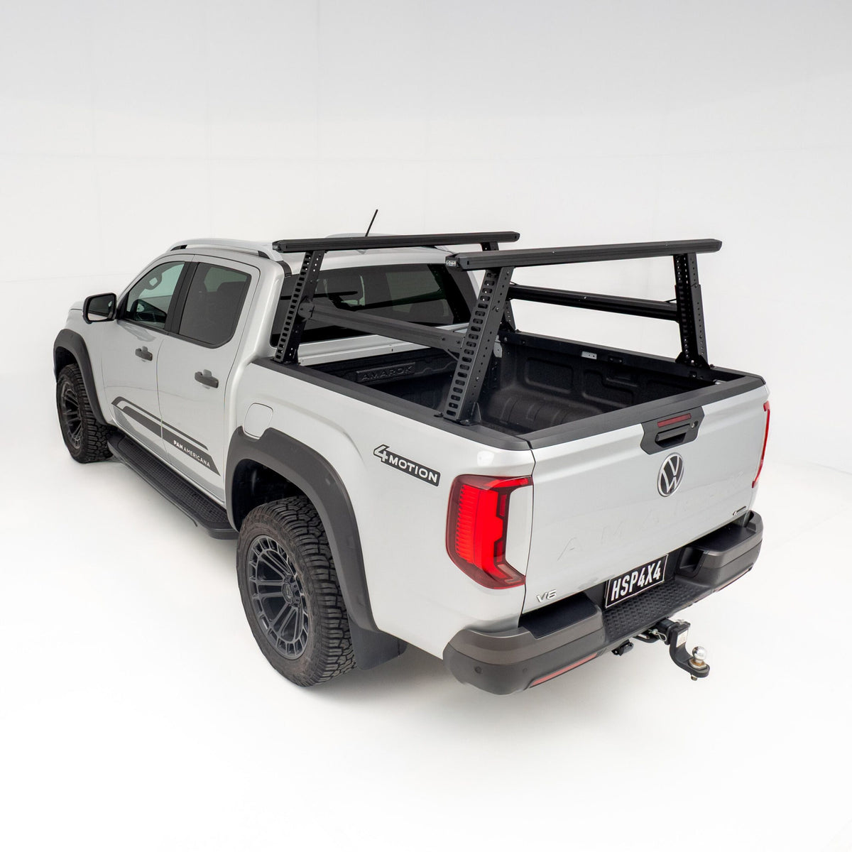 HSP Load Rack Pro Ladder Rack suits All New Amarok 2023+ Fits Dual Cab Tub & Roll R Cover - Full set (Front & Rear Legs + Joiner Bar)
