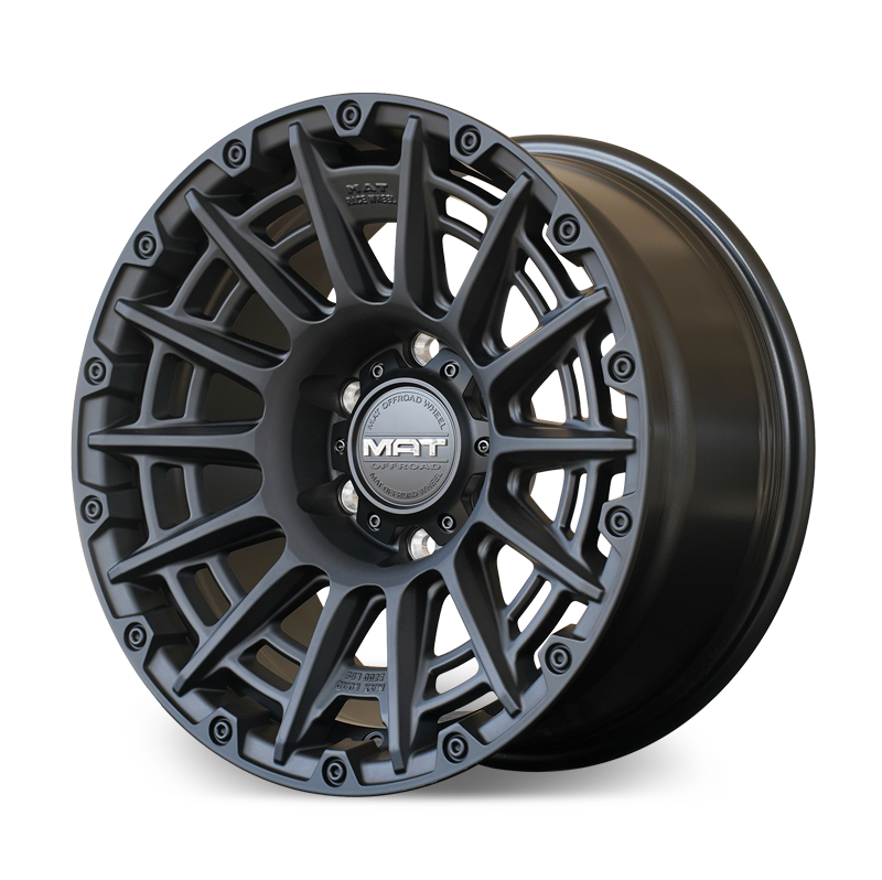 AT-01 MAT OFF-ROAD 17X8 FLOW FORGED WHEEL - BLACK (6X114.3) NISSAN NAVARA