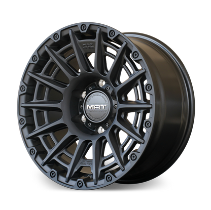 AT-01 MAT OFF-ROAD 17X8 FLOW FORGED WHEEL - BLACK (6X114.3) NISSAN NAVARA