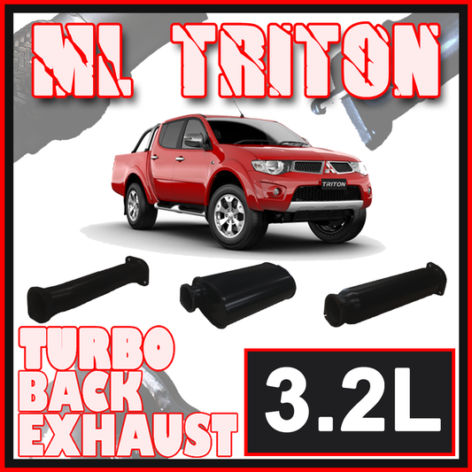 Mitsubishi ML Triton Exhaust 3.2L 3" Turbo Back Systems