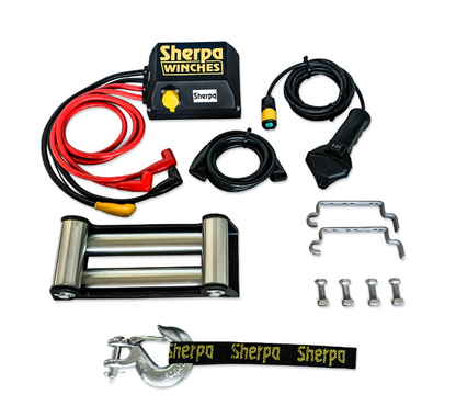 SW12V95LB28SR 12V 9,500lb, 28m rope - Sherpa Winches