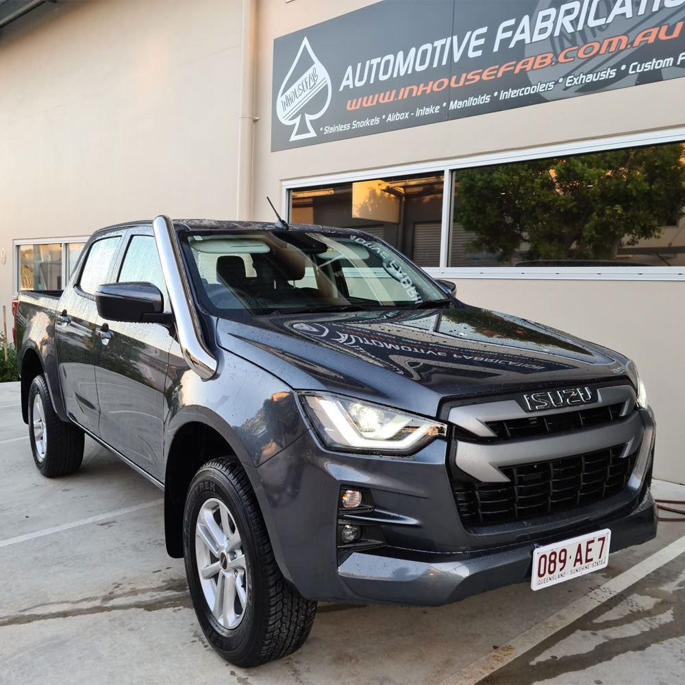 Isuzu DMAX 2022 Onwards 4″ Stainless Steel Snorkel/Airbox Kit (SHORT)