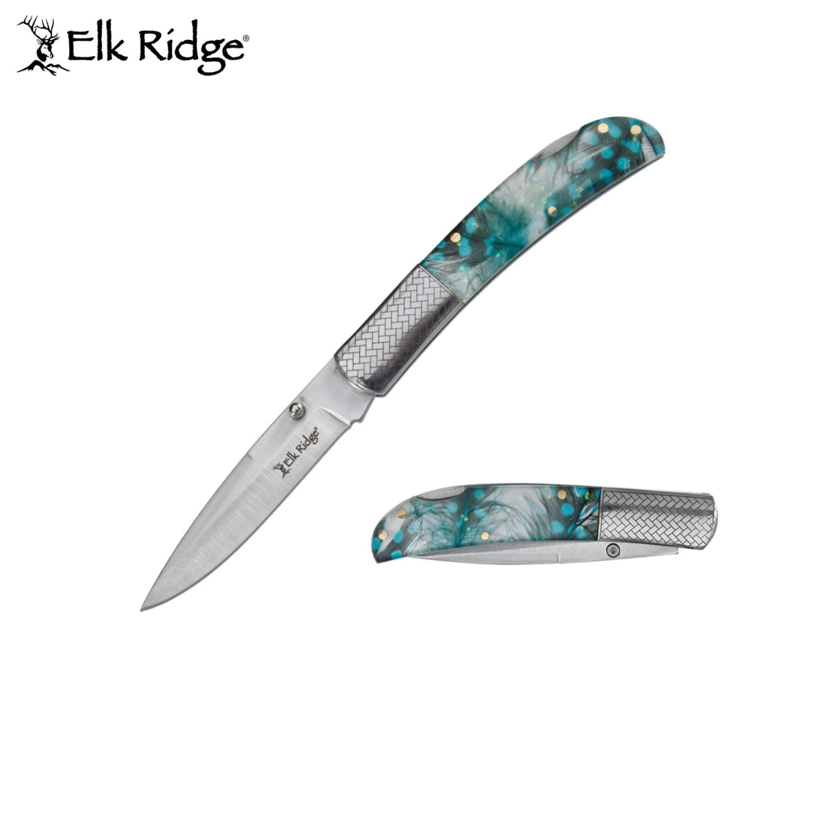Elk Ridge Folding Knife Turquoise