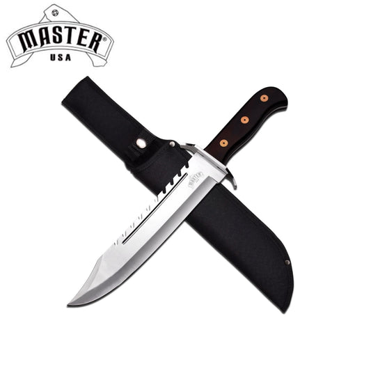 Master USA Reverse Serrated Edge Fixed Knife