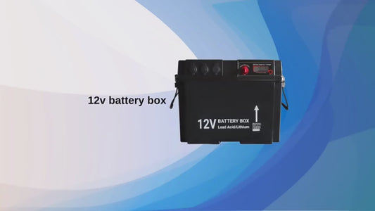 12V 24V Car Accessories Waterproof Camping Marine Portable Energy Storage Empty Power Battery Box 8D With Dc To Dc