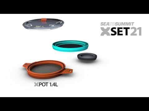 Sea to Summit X-Set 21 - 1.4L X-Pot, 1 X-Bowl and 1 X-Mug - Rust