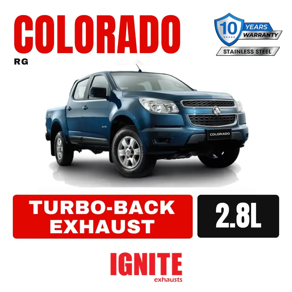 Holden RG Colorado Exhaust 2.8L 3" Turbo Back Systems