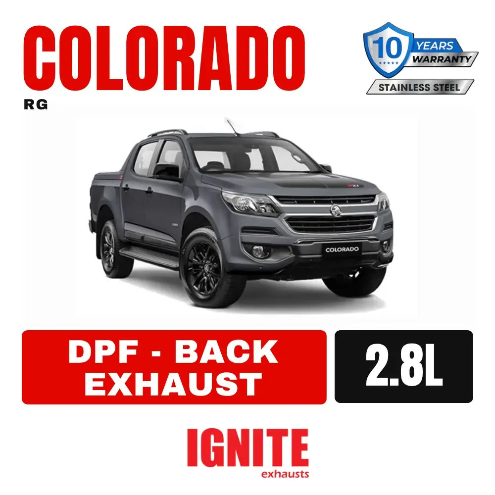 Holden RG Colorado Exhaust 2.8L DPF Back 3" Systems