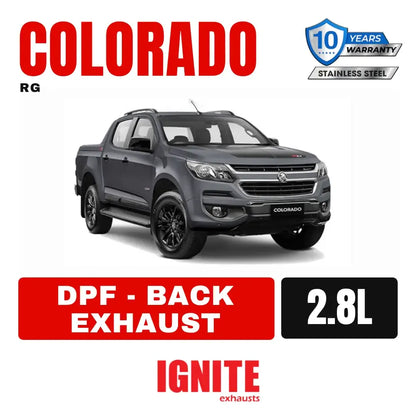 Holden RG Colorado Exhaust 2.8L DPF Back 3" Systems