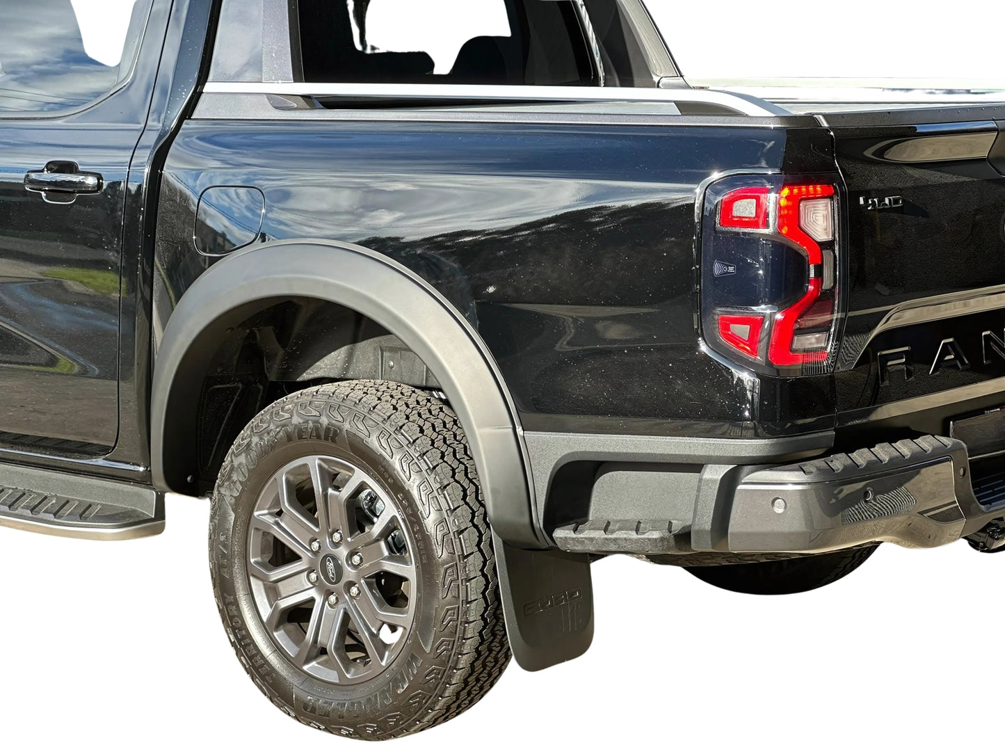 FORD RANGER NEXT GEN FENDER FLARES ABS PLASTIC 2022 (WITH SENSOR HOLES)