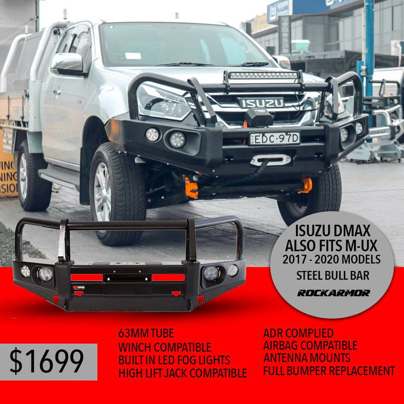 Isuzu DMAX 17+ Elite Rockarmor Bull Bar (Jan 17 - 2020)