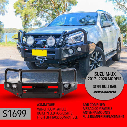 Isuzu MUX Bullbar Rockarmor Elite Suits 05/2017 - 07/2021