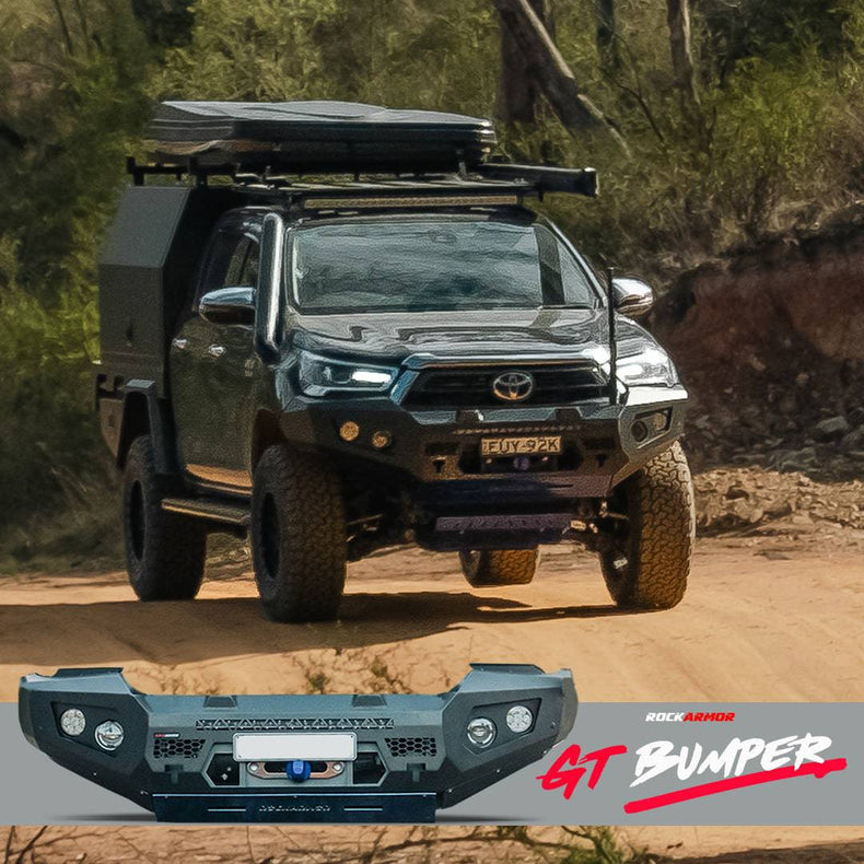 Hilux Front Bar GT Bumper No Loop Bull Bar | Hoopless Bullbar Suits 08/2020 - 03/2024