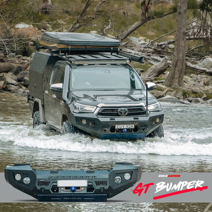 Hilux Front Bar GT Bumper No Loop Bull Bar | Hoopless Bullbar Suits 08/2020 - 03/2024
