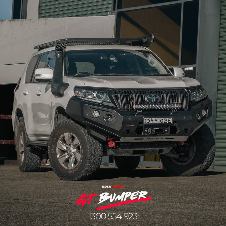 Prado 150 GT Bumper Steel no loop bull bar to Suit 11/2017+