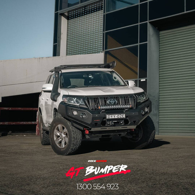 Prado 150 GT Bumper Steel no loop bull bar to Suit 11/2017+