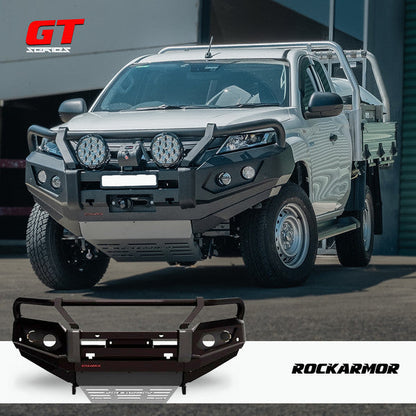 Rockarmor GT hooped bull bar fitted to Mitsubishi Triton MR
