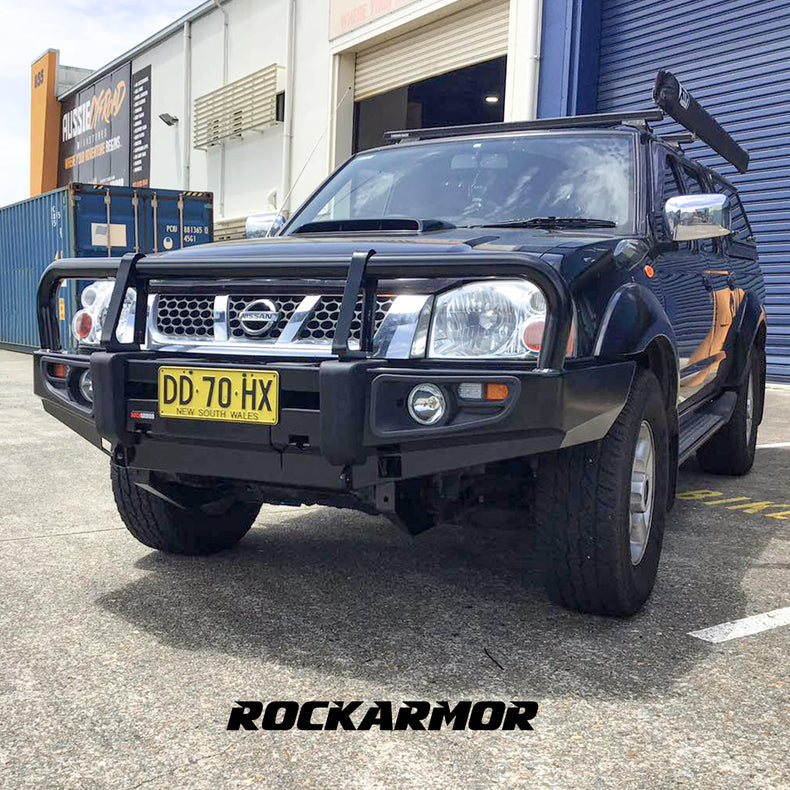 D22 Nissan Navara Bull Bar - Rockarmor 4x4 Premium Series – Ramped up 4x4
