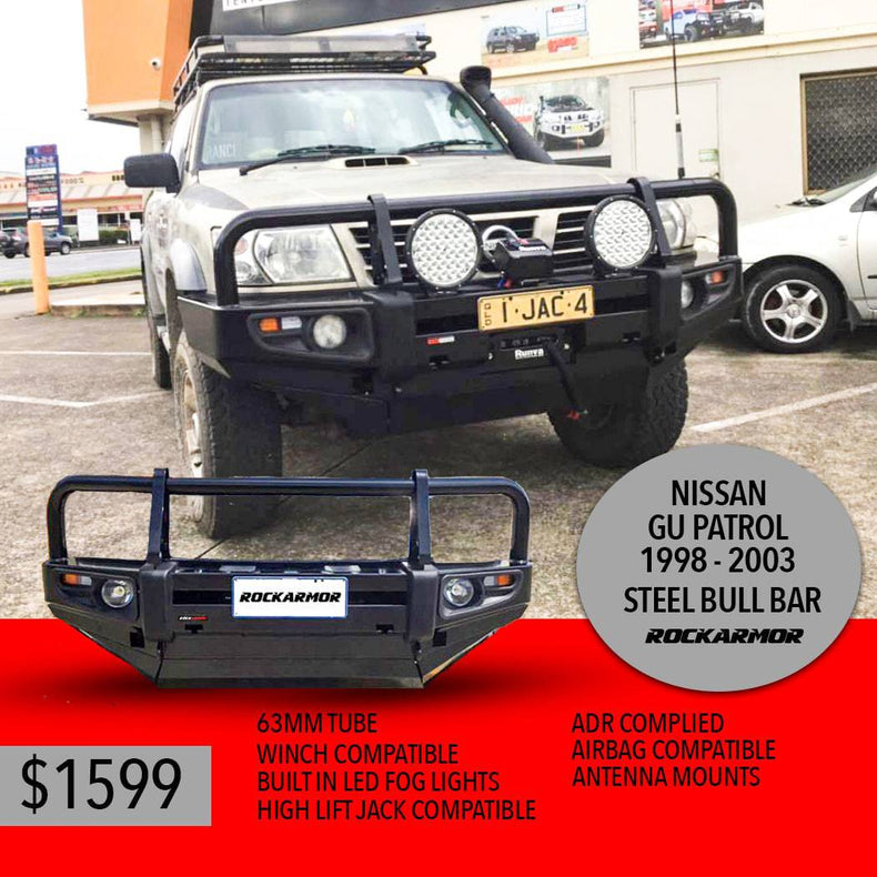 GU Patrol Bullbar Suits Series 1-3 Rockarmor Premium Classic