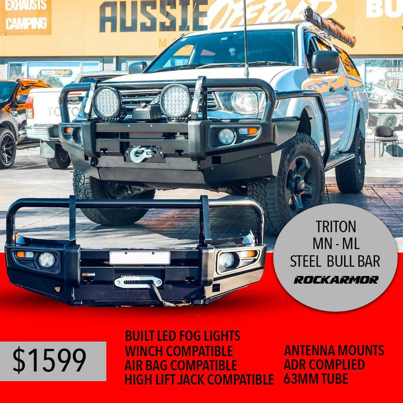 MN & ML Triton / Challenger | Premium Series Bull Bar | Rockarmor 4X4