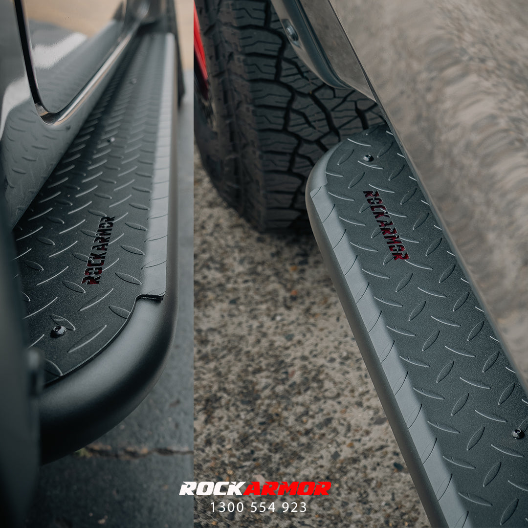Rockarmor rock slider side steps for Mitsubishi Triton MR