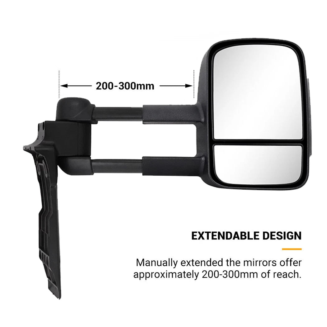 $499 - Toyota LandCruiser 70 Series Towing Mirrors 1984-2022 | Extendable Side Mirrors 70 75 76 78 7