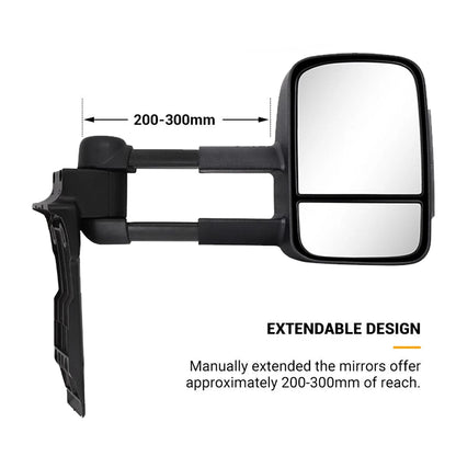 $499 - Toyota LandCruiser 70 Series Towing Mirrors 1984-2022 | Extendable Side Mirrors 70 75 76 78 7