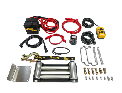 SW12V17LB45SRSSD 12V 17,000lb, 45m rope, dual motors - Sherpa Winches