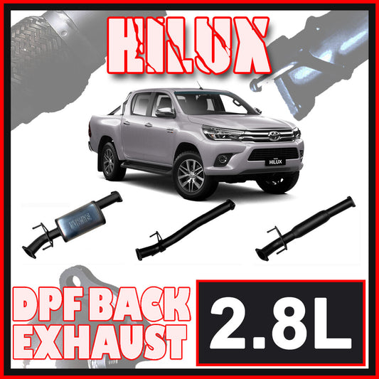 Toyota Hilux Exhaust 2.8L DPF Back Systems