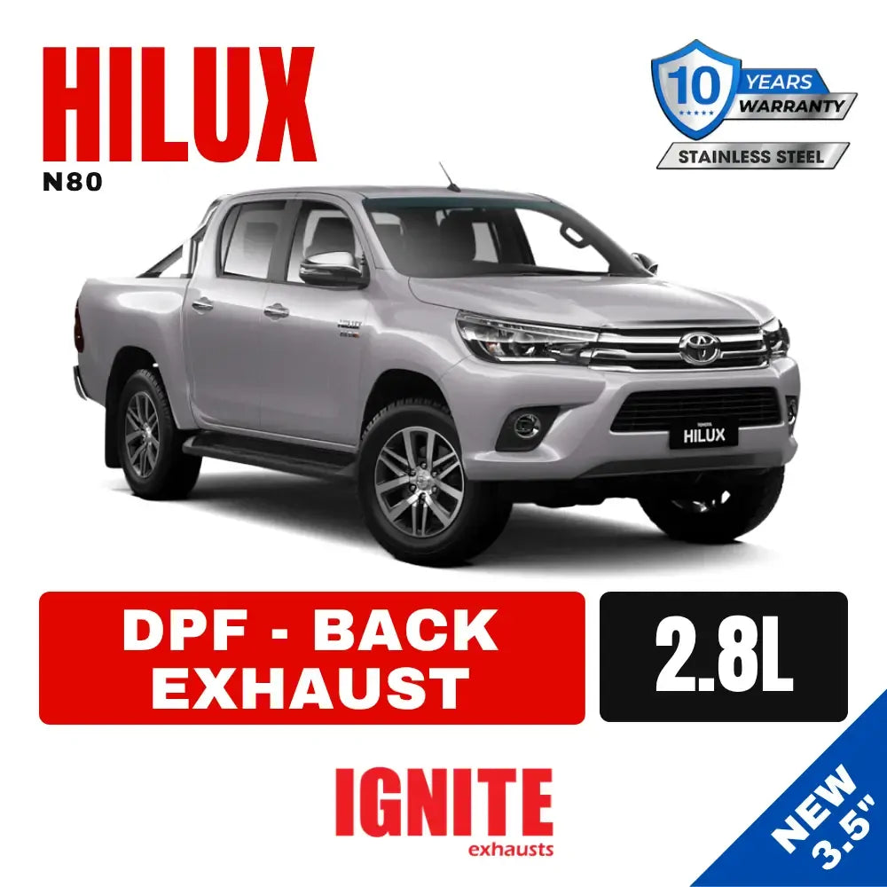 Toyota Hilux N80 Exhaust 2.8L DPF Back Systems