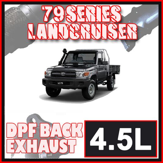 Toyota Landcruiser Exhaust 79 Series Single Cab 3" & 3.5" DPF Back Systems