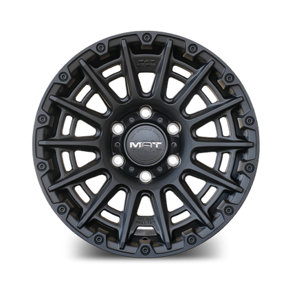 AT-01 MAT OFF-ROAD 17X8 FLOW FORGED WHEEL - BLACK (6X114.3) NISSAN NAVARA